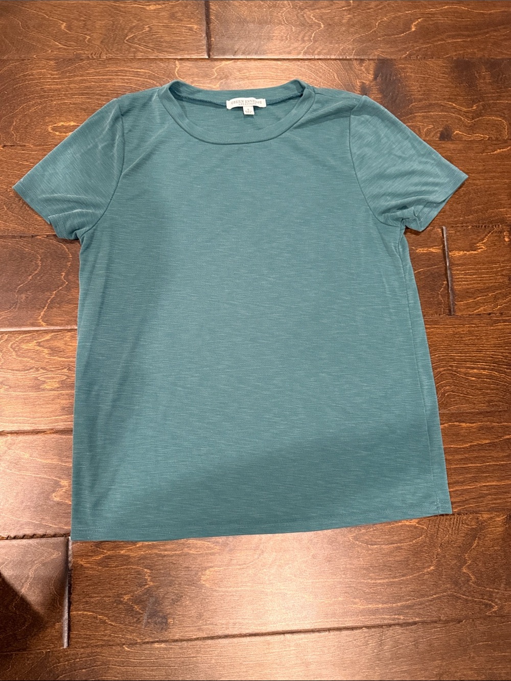 Green Envelope Teal Short-Sleeve Crewneck Tee